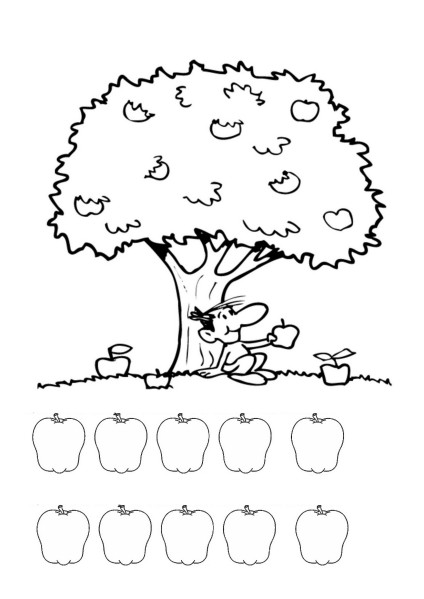 Coloring page: Apple tree (Nature) #163529 - Free Printable Coloring Pages