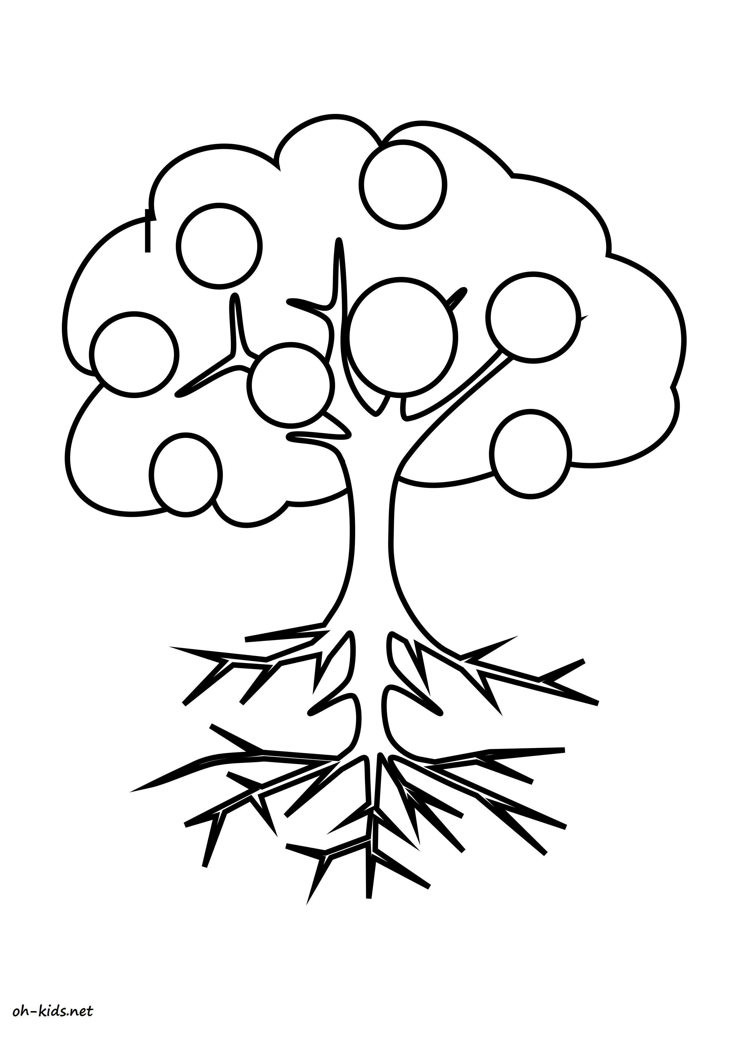 Coloring page: Apple tree (Nature) #163546 - Free Printable Coloring Pages