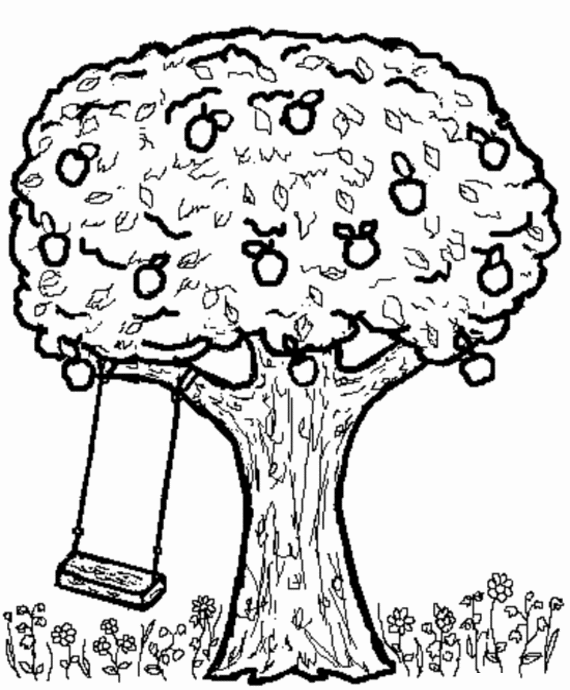 Coloring page: Apple tree (Nature) #163741 - Free Printable Coloring Pages