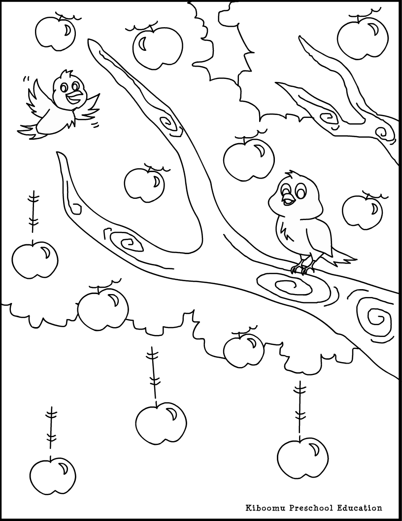 Coloring page: Apple tree (Nature) #163746 - Free Printable Coloring Pages