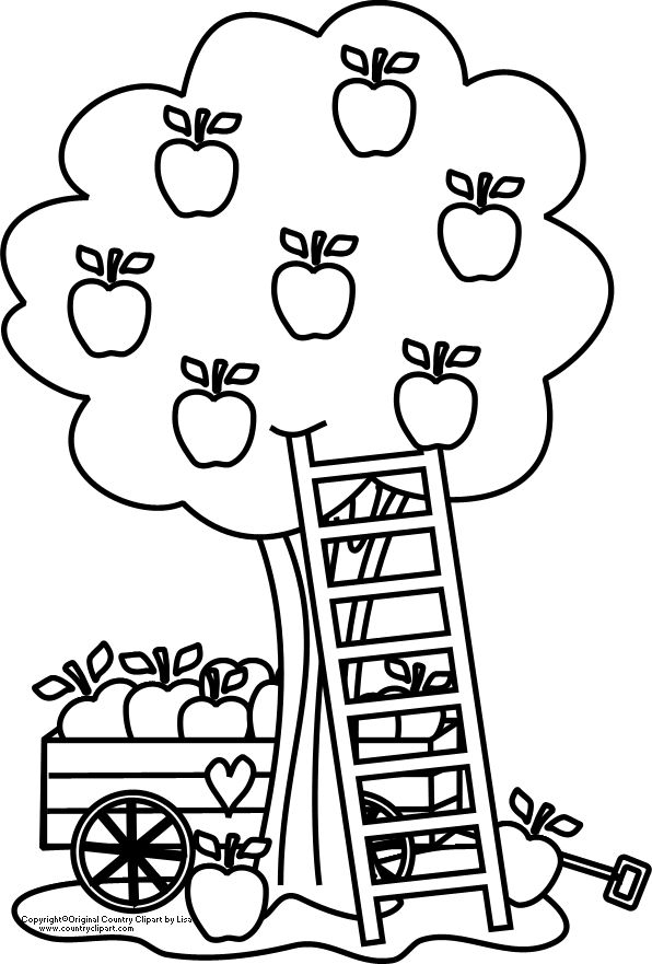 Coloring page: Apple tree (Nature) #163782 - Free Printable Coloring Pages