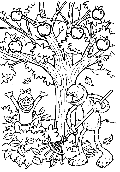 Coloring page: Apple tree (Nature) #163790 - Free Printable Coloring Pages