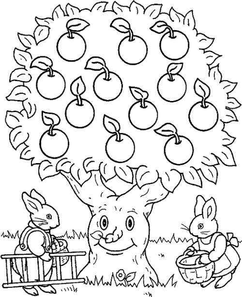 Coloring page: Apple tree (Nature) #163797 - Free Printable Coloring Pages