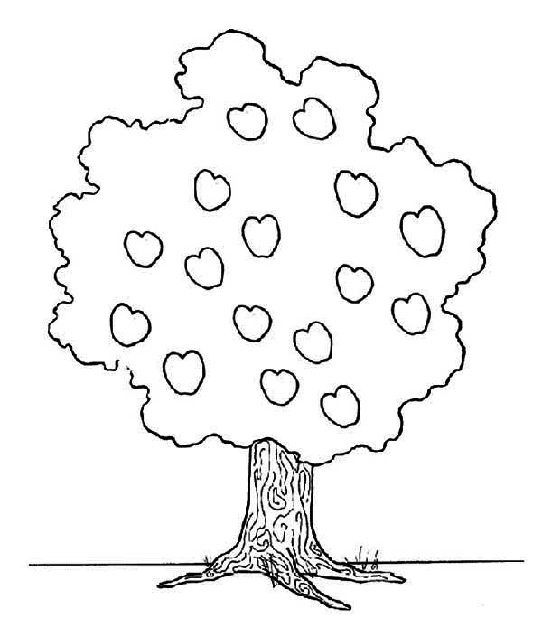 Coloring page: Apple tree (Nature) #163805 - Free Printable Coloring Pages