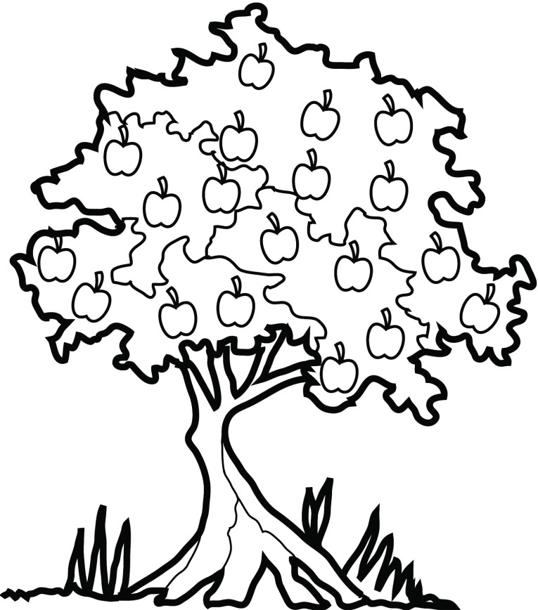 Coloring page: Apple tree (Nature) #163810 - Free Printable Coloring Pages