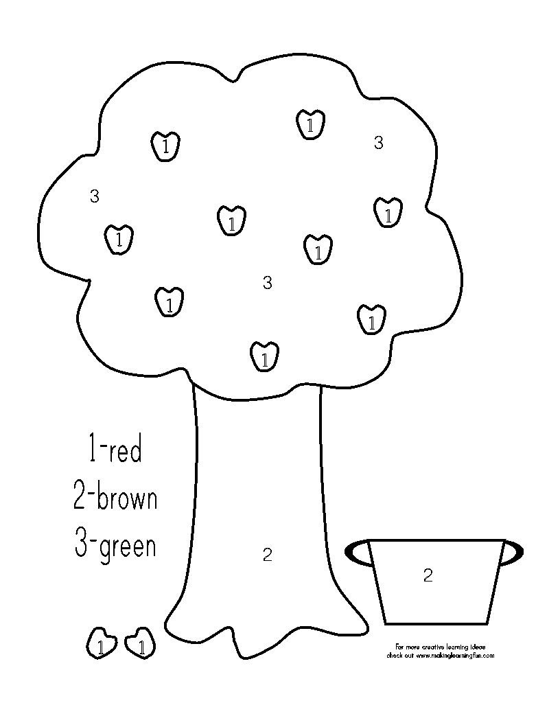 Coloring page: Apple tree (Nature) #163842 - Free Printable Coloring Pages
