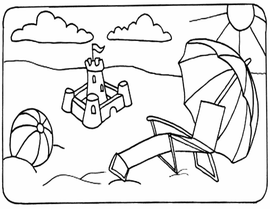 Coloring page: Beach (Nature) #158965 - Free Printable Coloring Pages