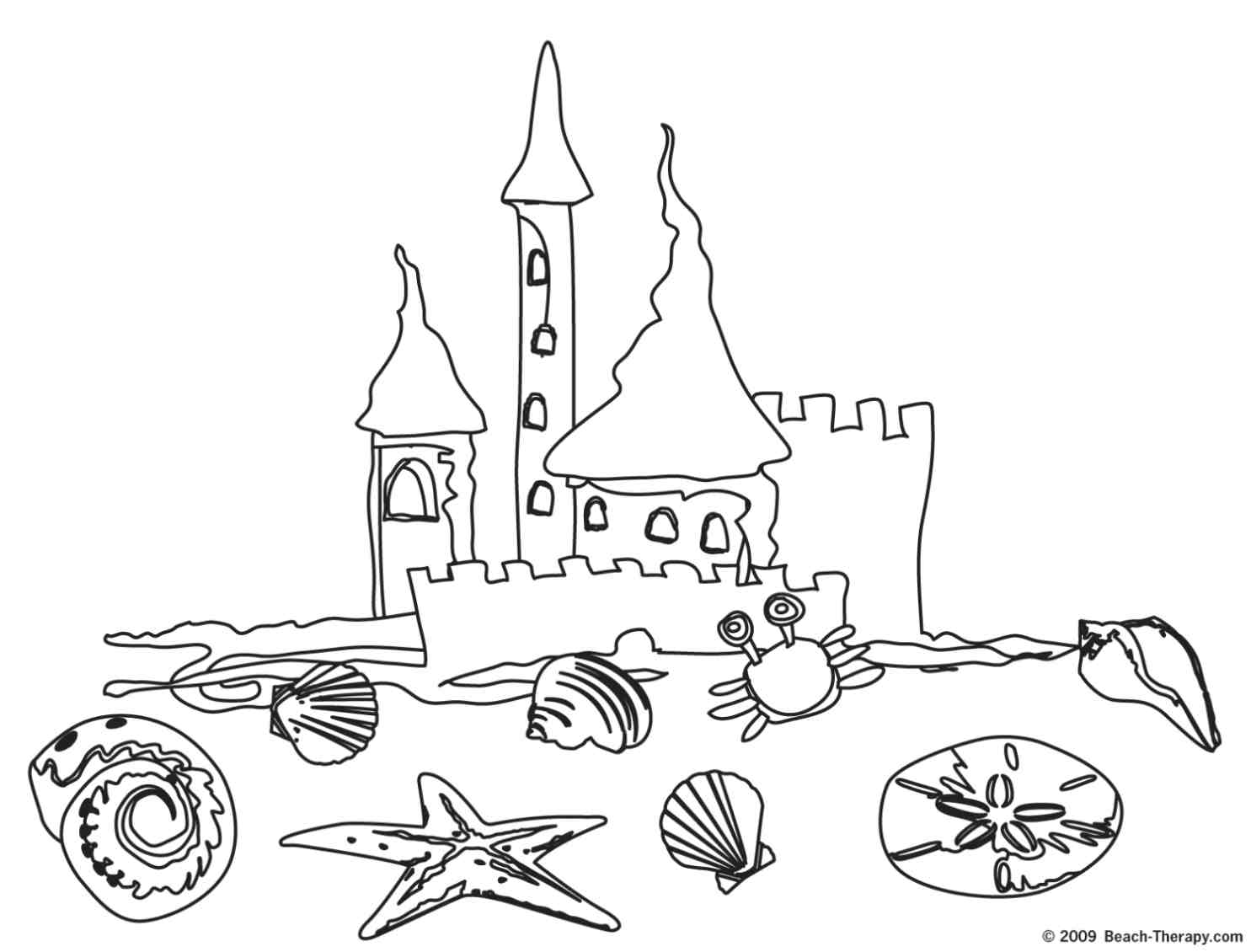 Coloring page: Beach (Nature) #158967 - Free Printable Coloring Pages