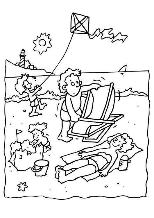 Coloring page: Beach (Nature) #158971 - Free Printable Coloring Pages