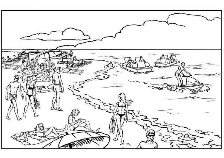 Coloring page: Beach (Nature) #158977 - Free Printable Coloring Pages