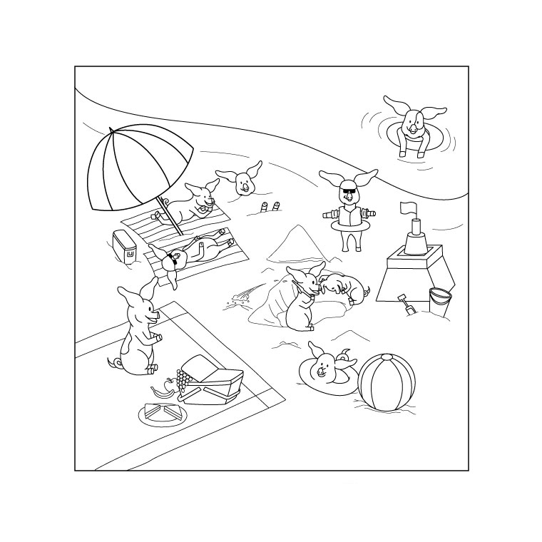 Coloring page: Beach (Nature) #158981 - Free Printable Coloring Pages