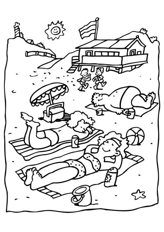 Coloring page: Beach (Nature) #158984 - Free Printable Coloring Pages