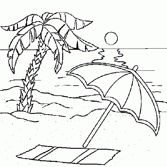 Coloring page: Beach (Nature) #158993 - Free Printable Coloring Pages