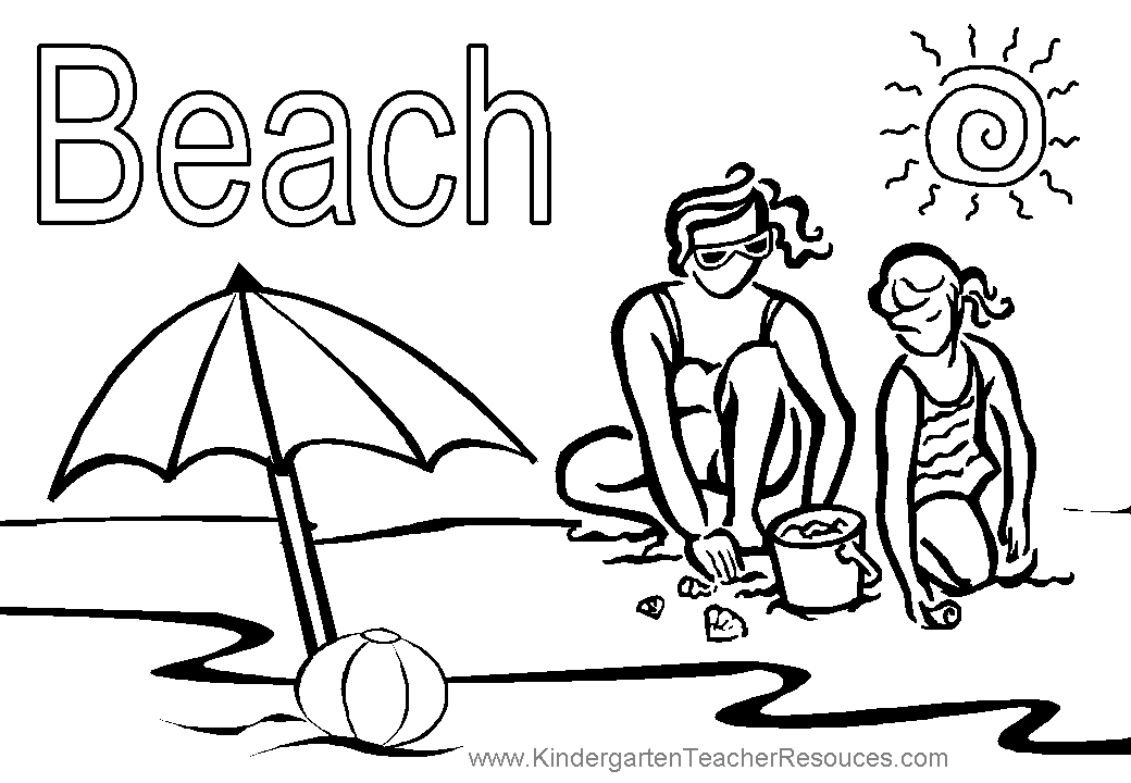 Coloring page: Beach (Nature) #159023 - Free Printable Coloring Pages