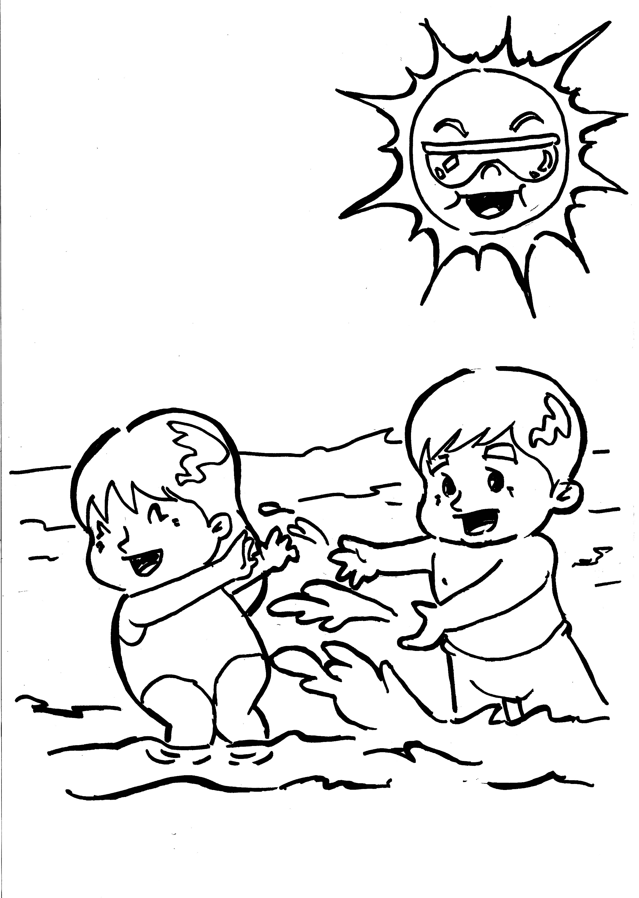 Coloring page: Beach (Nature) #159037 - Free Printable Coloring Pages