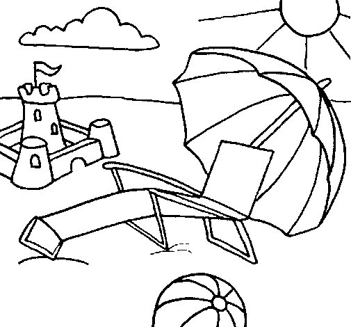 Coloring page: Beach (Nature) #159038 - Free Printable Coloring Pages