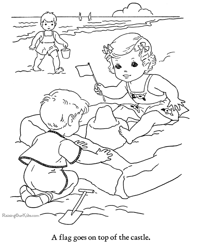 Coloring page: Beach (Nature) #159059 - Free Printable Coloring Pages