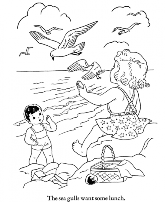 Coloring page: Beach (Nature) #159063 - Free Printable Coloring Pages