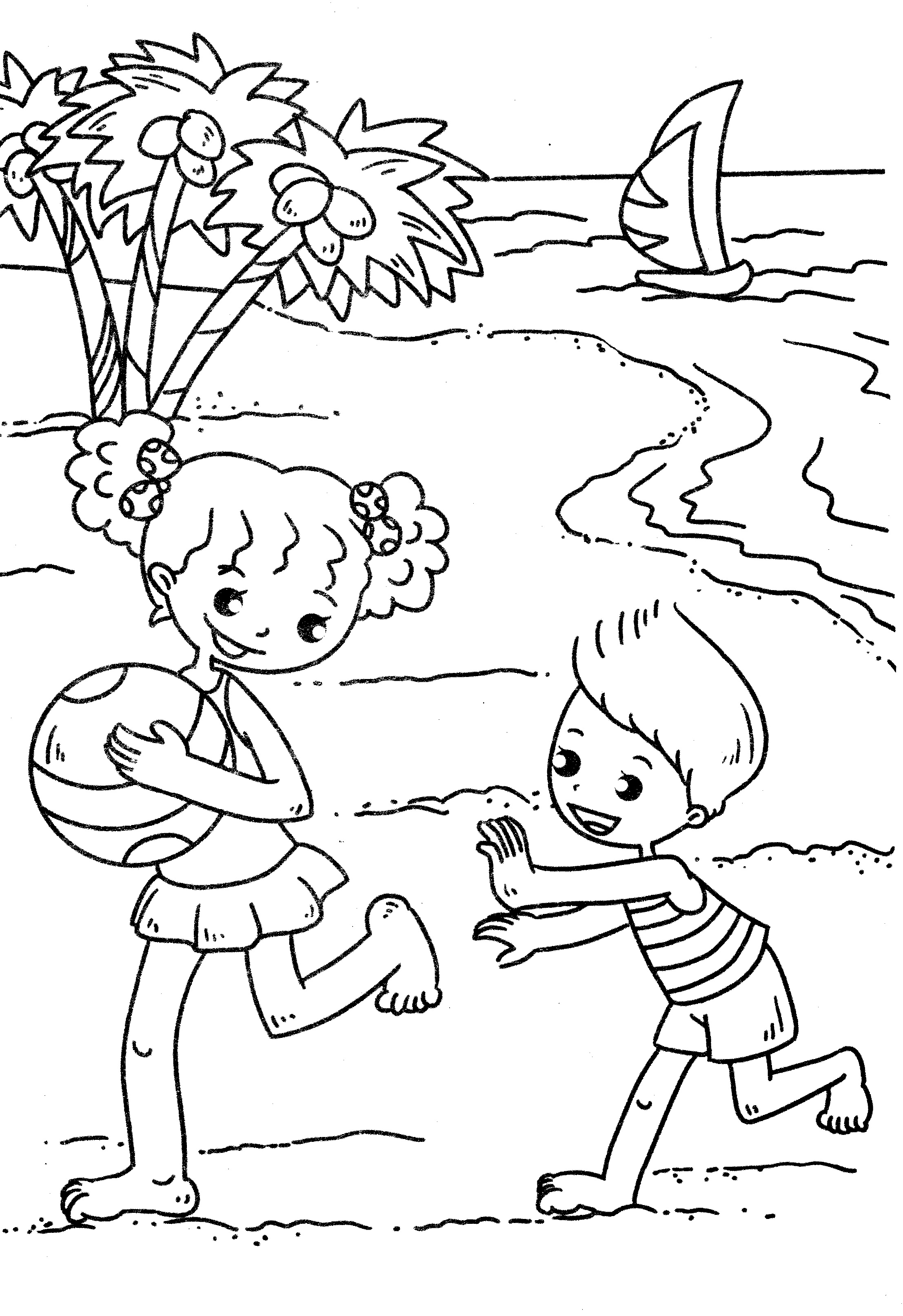 Coloring page: Beach (Nature) #159072 - Free Printable Coloring Pages