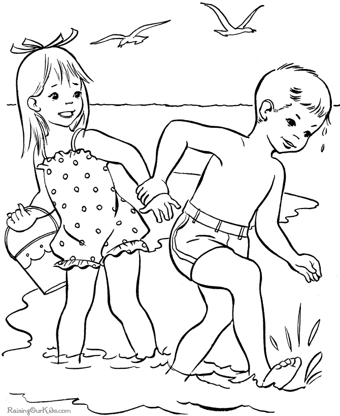 Coloring page: Beach (Nature) #159093 - Free Printable Coloring Pages