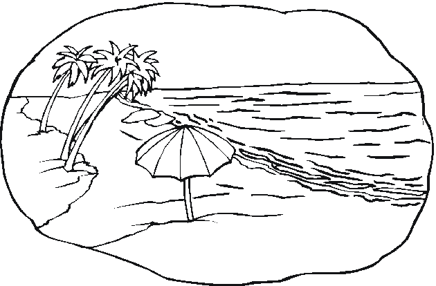 Coloring page: Beach (Nature) #159124 - Free Printable Coloring Pages