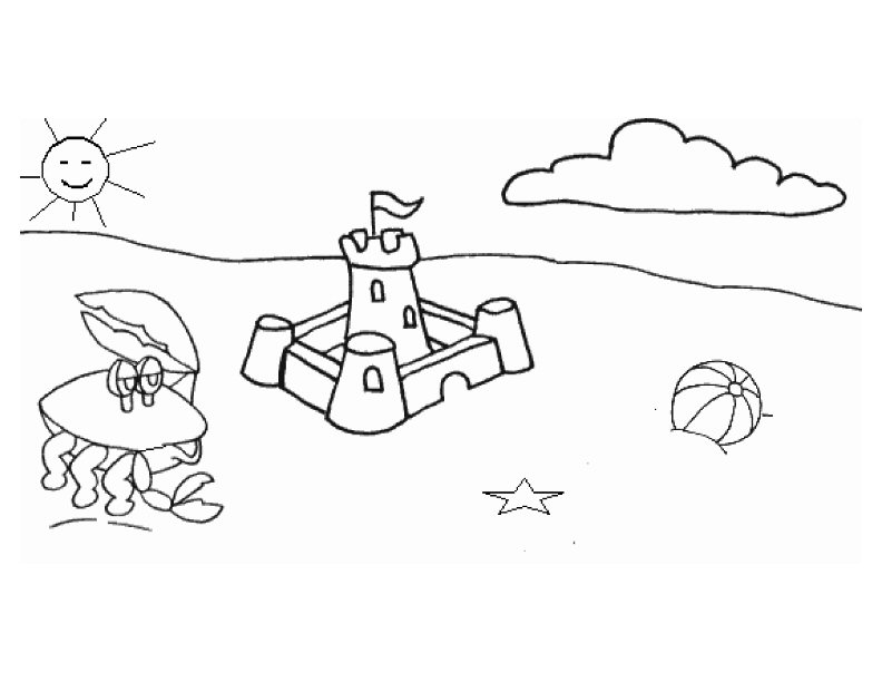 Coloring page: Beach (Nature) #159170 - Free Printable Coloring Pages