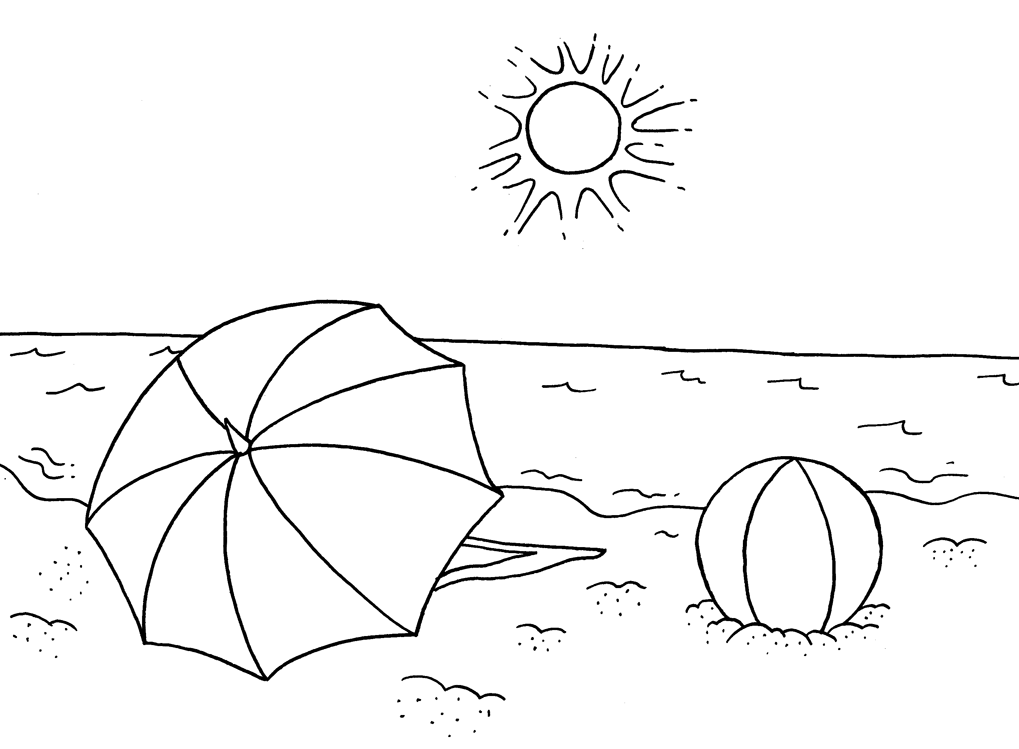 Coloring page: Beach (Nature) #159171 - Free Printable Coloring Pages