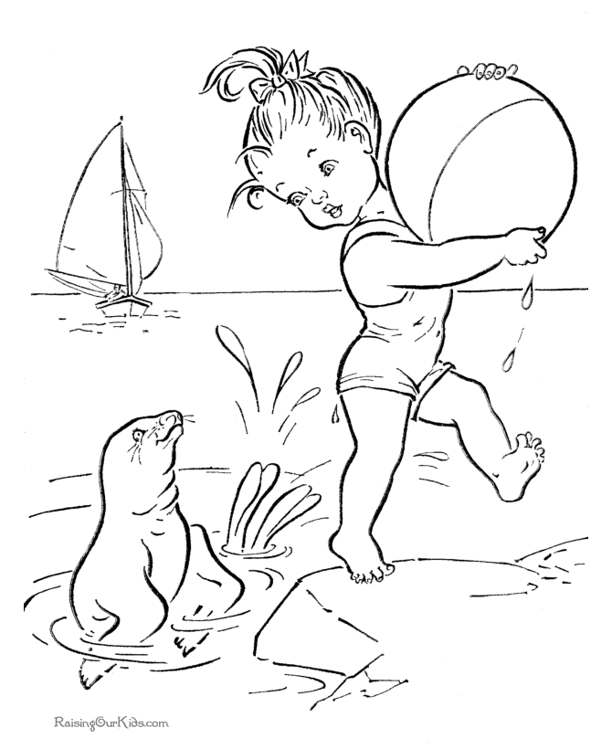 Coloring page: Beach (Nature) #159181 - Free Printable Coloring Pages