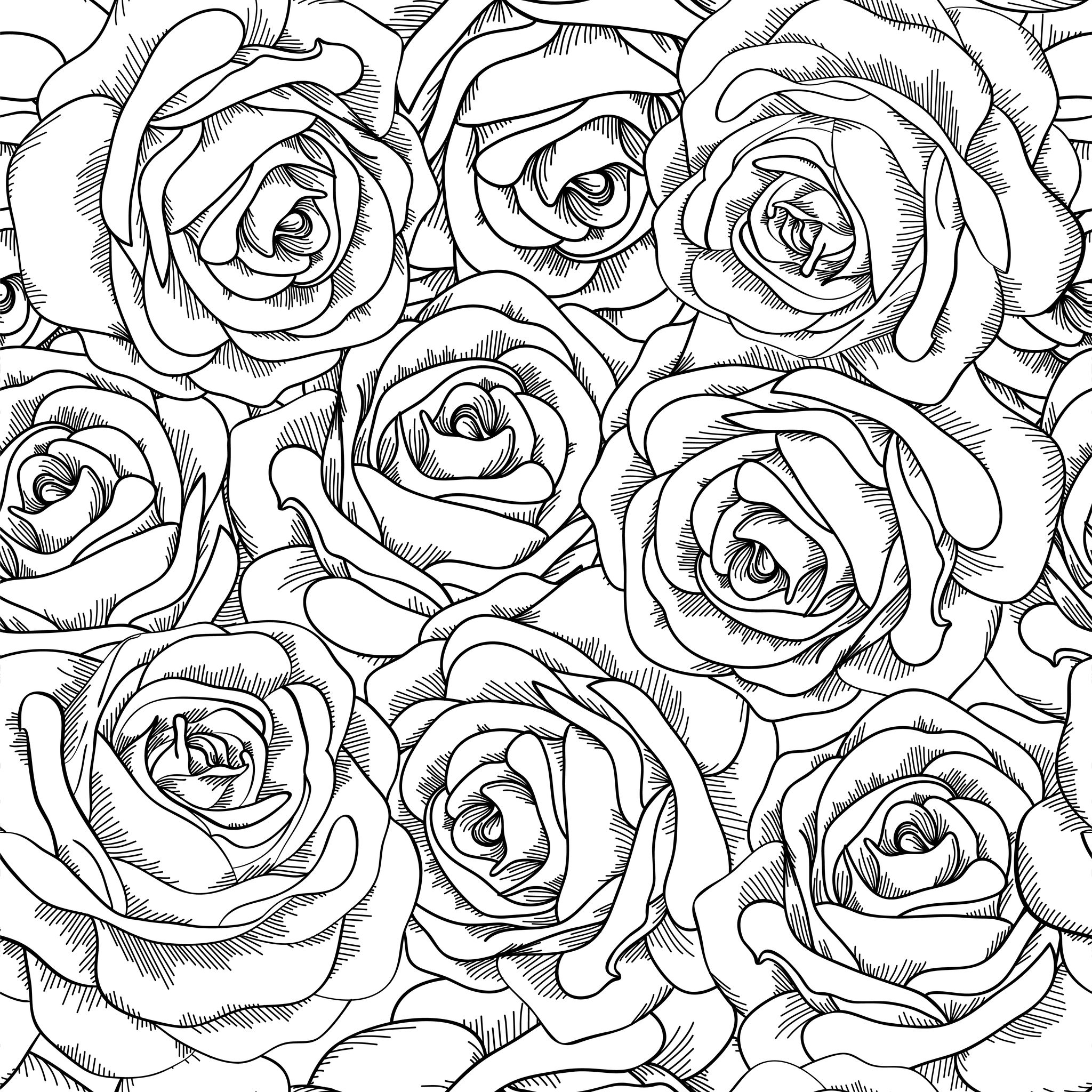 Coloring page: Bouquet of flowers (Nature) #160744 - Free Printable Coloring Pages