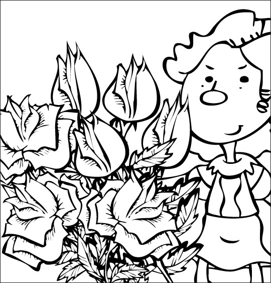 Coloring page: Bouquet of flowers (Nature) #160769 - Free Printable Coloring Pages