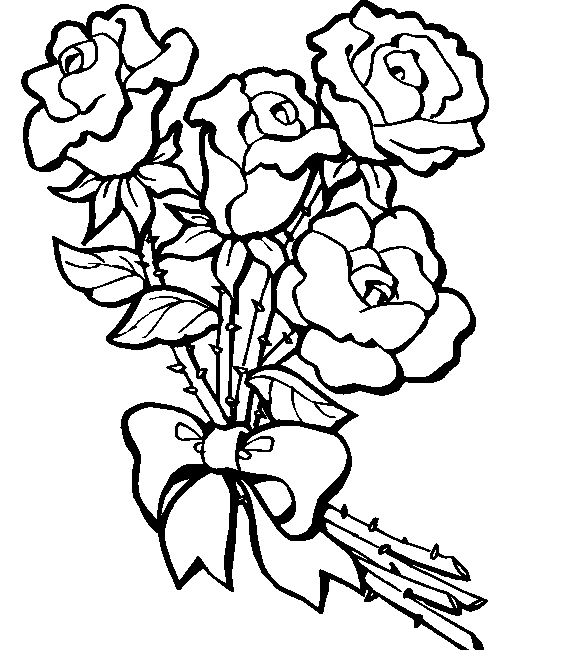 Coloring page: Bouquet of flowers (Nature) #160780 - Free Printable Coloring Pages