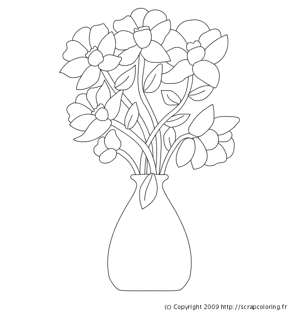 Coloring page: Bouquet of flowers (Nature) #160839 - Free Printable Coloring Pages