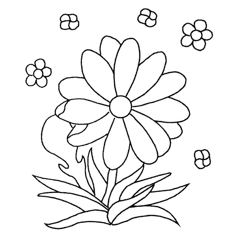 Coloring page: Bouquet of flowers (Nature) #160842 - Free Printable Coloring Pages