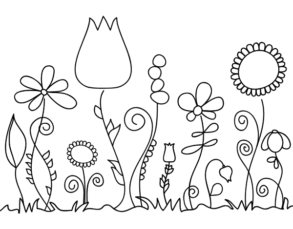 Coloring page: Bouquet of flowers (Nature) #160853 - Free Printable Coloring Pages