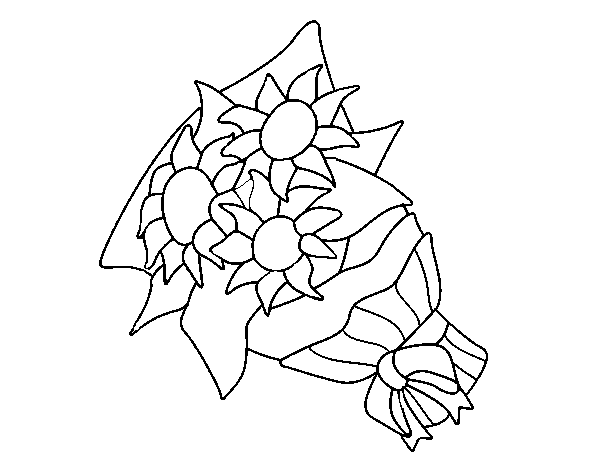 Coloring page: Bouquet of flowers (Nature) #160854 - Free Printable Coloring Pages