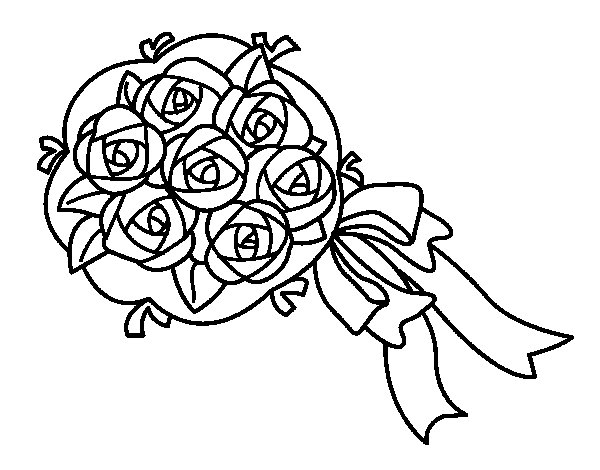 Coloring page: Bouquet of flowers (Nature) #160857 - Free Printable Coloring Pages