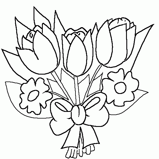 Coloring page: Bouquet of flowers (Nature) #160871 - Free Printable Coloring Pages