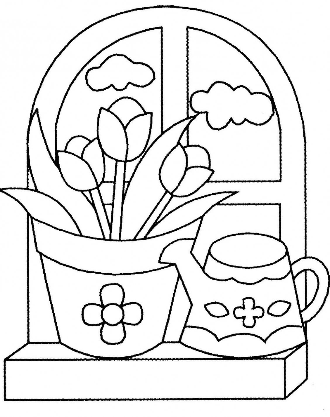 Coloring page: Bouquet of flowers (Nature) #160898 - Free Printable Coloring Pages
