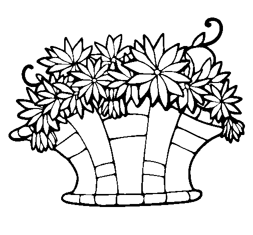 Coloring page: Bouquet of flowers (Nature) #161038 - Free Printable Coloring Pages