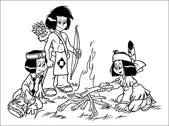 Coloring page: Campfire (Nature) #156773 - Free Printable Coloring Pages