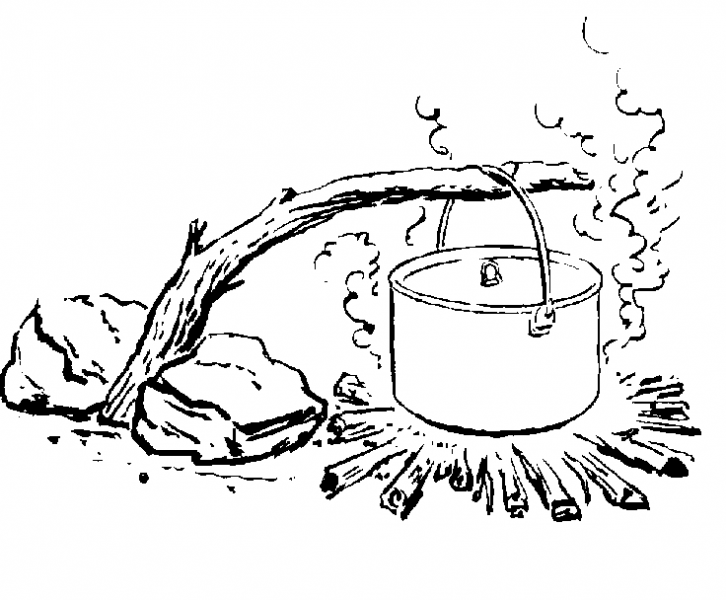 Coloring page: Campfire (Nature) #156812 - Free Printable Coloring Pages