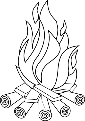 Coloring page: Campfire (Nature) #156823 - Free Printable Coloring Pages