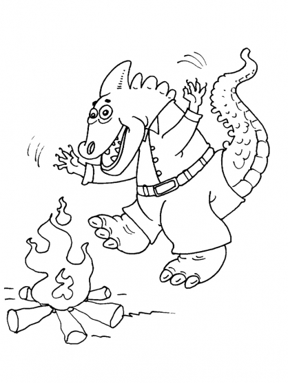 Coloring page: Campfire (Nature) #156831 - Free Printable Coloring Pages