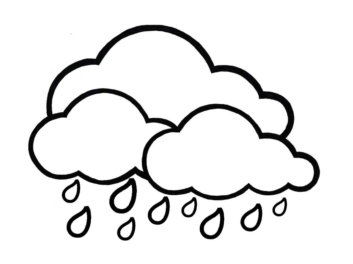 Cloud Coloring Picture Coloring Pages