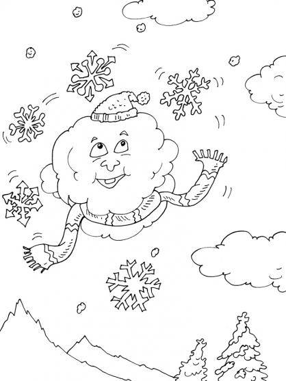 Coloring page: Cloud (Nature) #157376 - Free Printable Coloring Pages