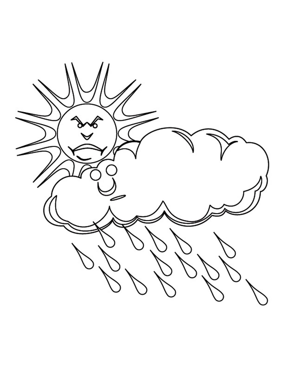 Coloring page: Cloud (Nature) #157393 - Free Printable Coloring Pages