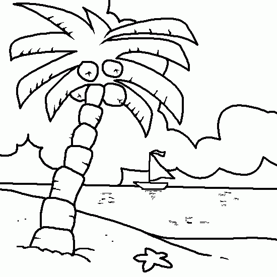 Coloring page: Coconut tree (Nature) #162158 - Free Printable Coloring Pages