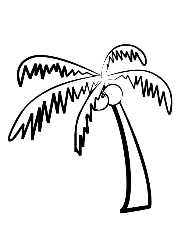 Coloring page: Coconut tree (Nature) #162369 - Free Printable Coloring Pages