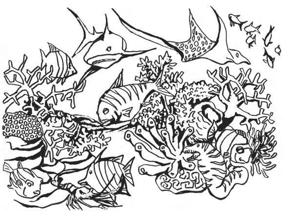 Coloring page: Coral (Nature) #162926 - Free Printable Coloring Pages