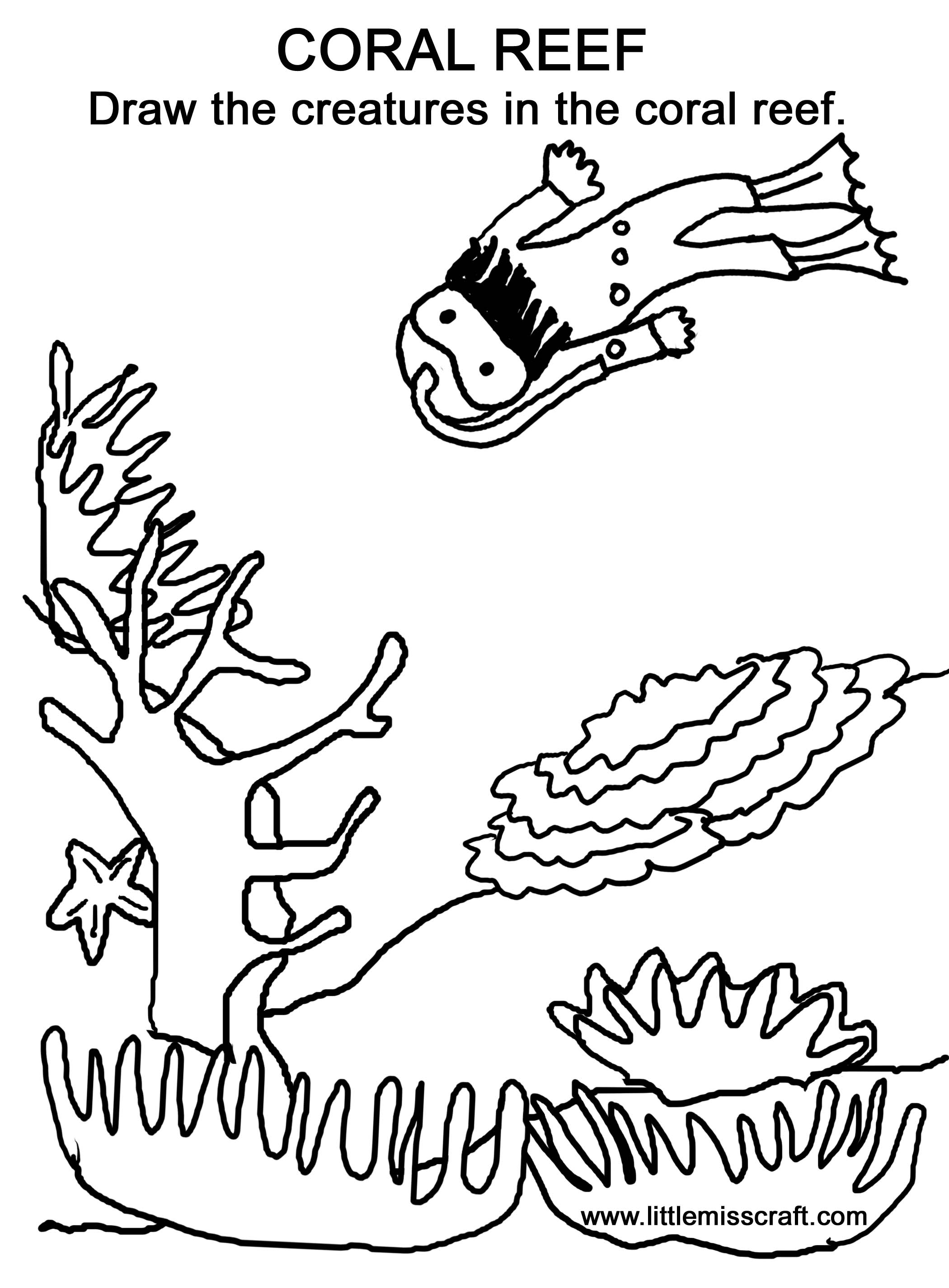 Coloring page: Coral (Nature) #163009 - Free Printable Coloring Pages